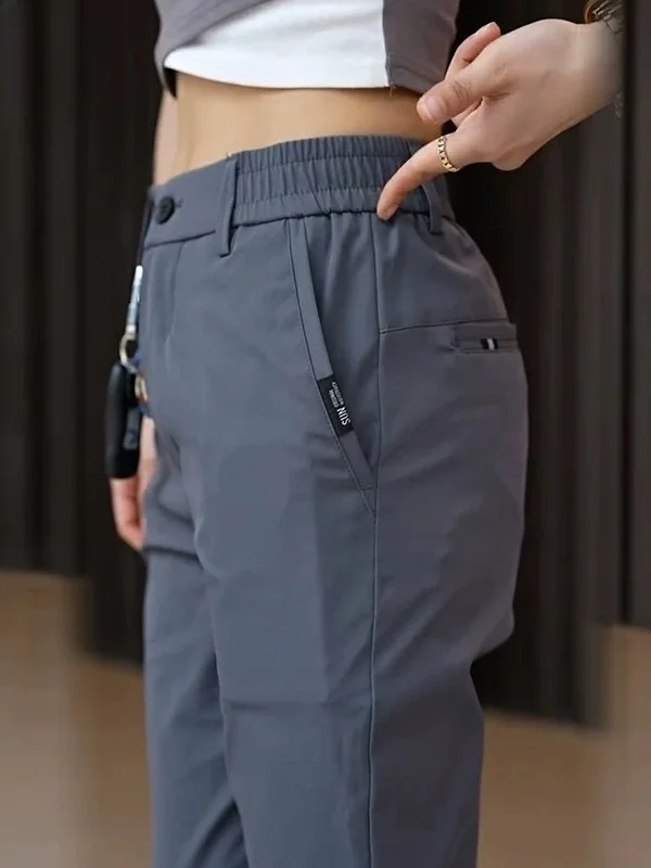 Men's Casual Straight Leg Work Pants Loose Fit Elastic Waist Thin Style Wear Resistant Comfortable Polyester Fiber
Men's Casual Straight Leg Work Pants Loose Fit Elastic Waist Thin Style Wear Resistant Comfortable Polyester Fiber