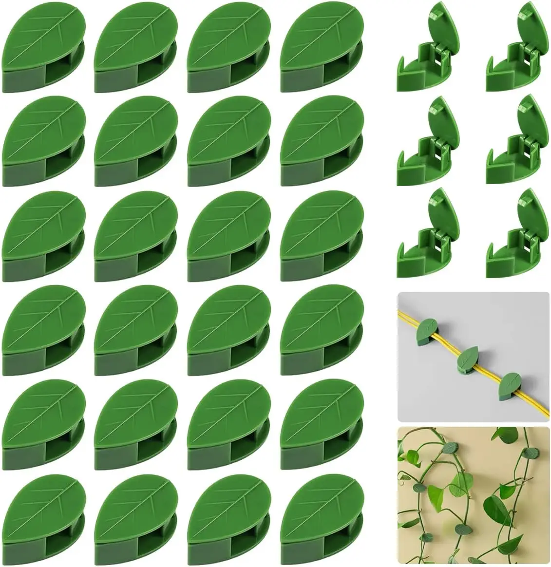 30 Pieces Self-Adhesive Plant Climbing Wall Fixture Clips for Invisible Vine Support and Cable Management
30 Pieces Self-Adhesive Plant Climbing Wall Fixture Clips for Invisible Vine Support and Cable Management