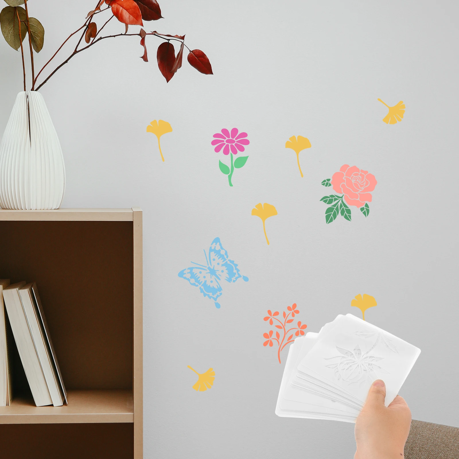 Spraying Hollow Template Reusable Stencils Pet Wall Butterfly Decor wall tile stencils painting templates floral crafts leaves
Spraying Hollow Template Reusable Stencils Pet Wall Butterfly Decor wall tile stencils painting templates floral crafts leaves