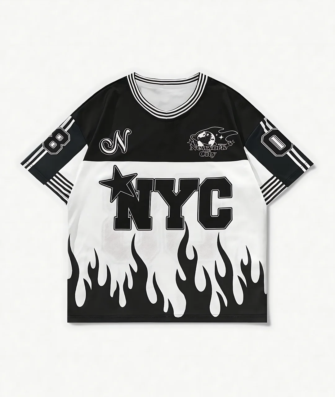 The 2025 Summer 3D Men's New York Flame Pattern short-sleeved T-shirt is soft, breathable, comfortable and quick-drying
The 2025 Summer 3D Men's New York Flame Pattern short-sleeved T-shirt is soft, breathable, comfortable and quick-drying