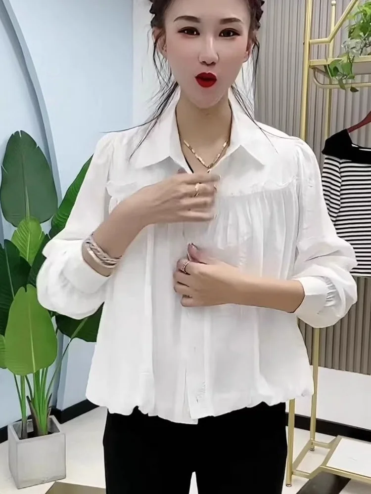 Trendy Collar Splice Color Long Sleeve Women's Shirt Loose Casual Inner Wear Spring 2026 New Style Commute Style
Trendy Collar Splice Color Long Sleeve Women's Shirt Loose Casual Inner Wear Spring 2026 New Style Commute Style