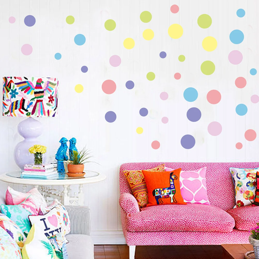 4Pcs Creative Color Dot Wall Stickers PVC 34x48cm Easy Apply Remove Kids Room Living Room Wall Decals Home Decoration
4Pcs Creative Color Dot Wall Stickers PVC 34x48cm Easy Apply Remove Kids Room Living Room Wall Decals Home Decoration