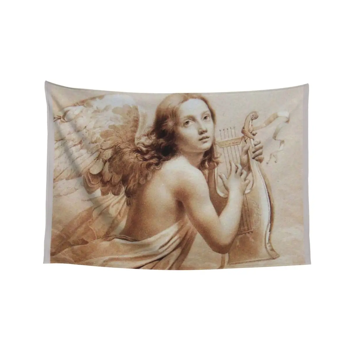 ANGEL PLAYING LYRA OVER THE CLOUDS IN BROWN SEPIA Tapestry Bedroom Deco Wall Decor Room Ornaments Things To The Room Tapestry
ANGEL PLAYING LYRA OVER THE CLOUDS IN BROWN SEPIA Tapestry Bedroom Deco Wall Decor Room Ornaments Things To The Room Tapestry