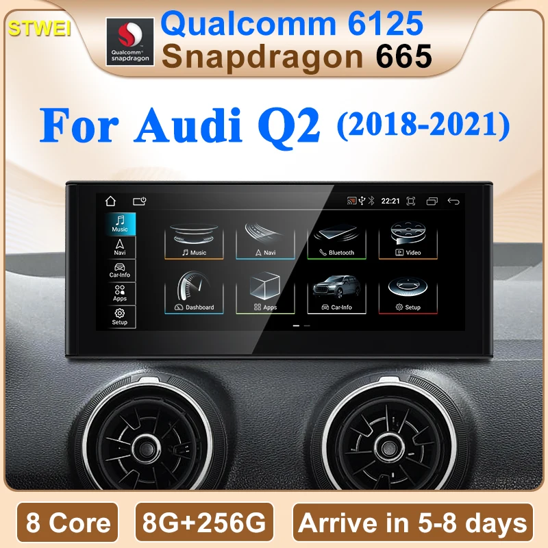 STWEI Qualcomm Snapdragon 665 6125 10.25 12.3inch Wireless CarPlay Auto For AUDI Q2 Car Multiledia Players Video GPS Bluetooth
STWEI Qualcomm Snapdragon 665 6125 10.25 12.3inch Wireless CarPlay Auto For AUDI Q2 Car Multiledia Players Video GPS Bluetooth