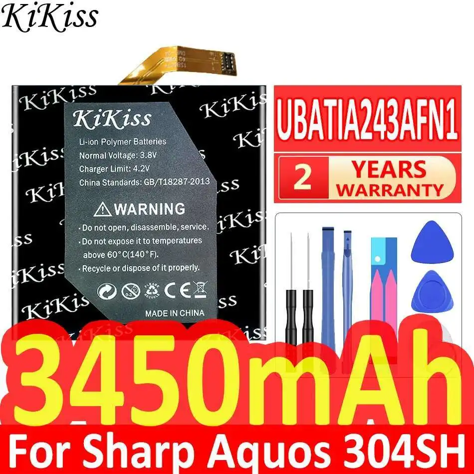 Mobile Phone Battery 3450Mah UBATIA243AFN1 For Sharp Aquos 304SH Durable Lightweight
Mobile Phone Battery 3450Mah UBATIA243AFN1 For Sharp Aquos 304SH Durable Lightweight