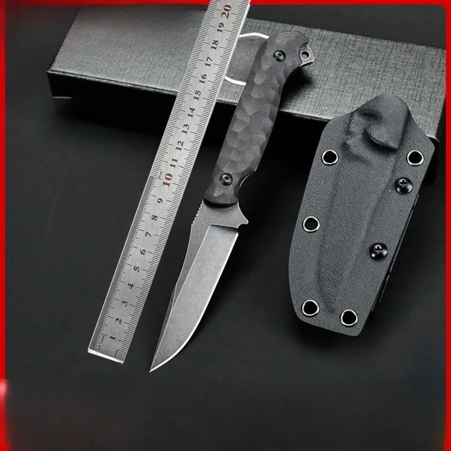 Secret Straight Knife 9Cr13Mov Blade G10 Textured Handle High-end Outdoor Camping Tactical Knife Portable Mountaineering Knife
Secret Straight Knife 9Cr13Mov Blade G10 Textured Handle High-end Outdoor Camping Tactical Knife Portable Mountaineering Knife