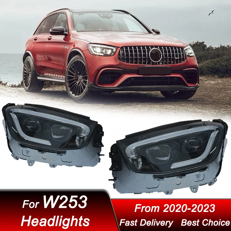 Car Headlights For Mercedes-Benz GLC W253 20-23 Upgrade new style LED Auto Headlamp Assembly Projector Lens Accessories Kit
Car Headlights For Mercedes-Benz GLC W253 20-23 Upgrade new style LED Auto Headlamp Assembly Projector Lens Accessories Kit