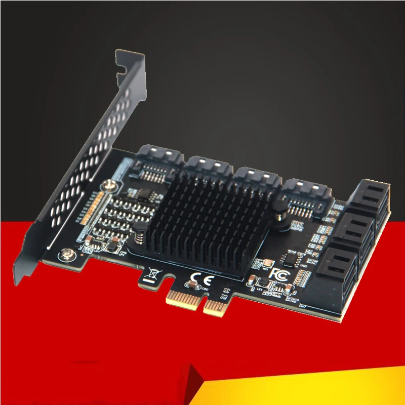 Chi a Mining Riser ASM1166 SATA PCIe Adapter 10 Port SATA 3 to PCI Express 3.0 X1 Controller Expansion Card Adapter Add On Cards
Chi a Mining Riser ASM1166 SATA PCIe Adapter 10 Port SATA 3 to PCI Express 3.0 X1 Controller Expansion Card Adapter Add On Cards