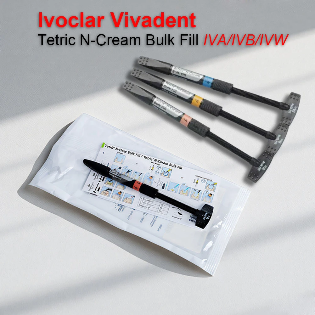 Ivoclar Vivadent Bulk Fill Composite Resin Original Tetric N-Ceram Nano-hybrid Dental Restoration Materials IVA/IVB/IVW Shade
Ivoclar Vivadent Bulk Fill Composite Resin Original Tetric N-Ceram Nano-hybrid Dental Restoration Materials IVA/IVB/IVW Shade