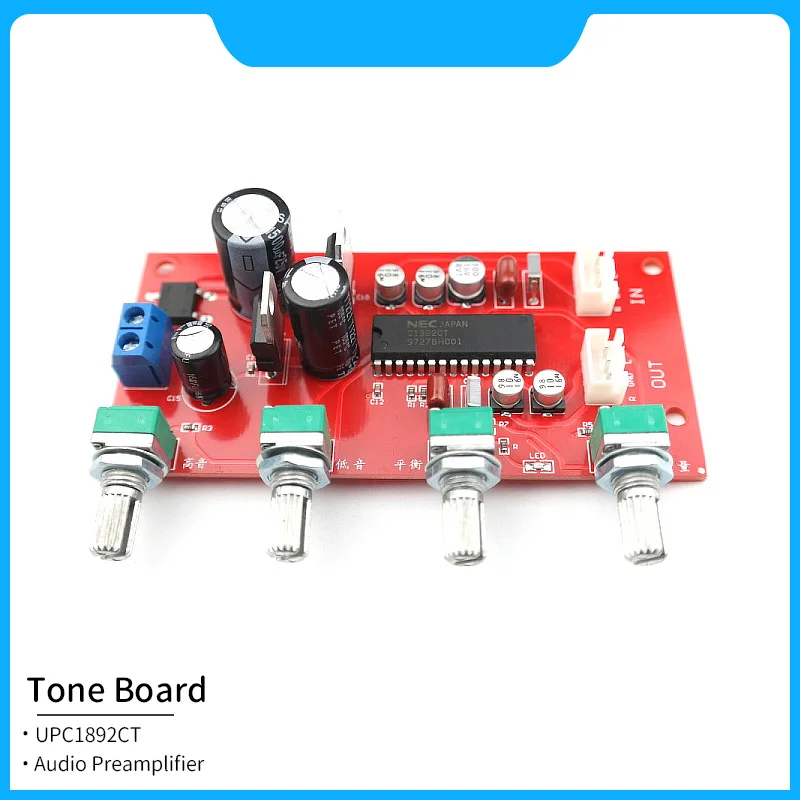 UPC1892CT Audio Preamplifer UPC1892 Preamp Module Tone Board With Bass Treble Balance Sound Control For Amplifier