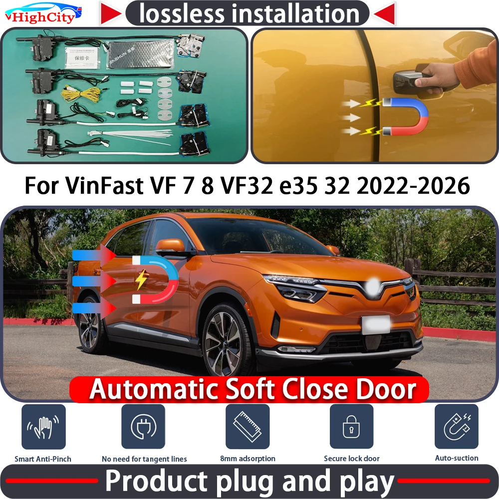 HighCity Electric Closing Door Lock Actuator for VinFast VF 7 8 VF32 e35 32 2022-2026 Soft Close Power Latch System Auto Pull
HighCity Electric Closing Door Lock Actuator for VinFast VF 7 8 VF32 e35 32 2022-2026 Soft Close Power Latch System Auto Pull