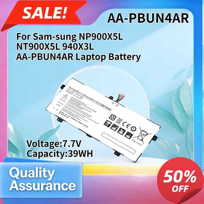 39WH High quality Compatible with Sam-sung NP900X5L NT900X5L 940X3L AA-PBUN4AR Laptop Battery High Capacity
39WH High quality Compatible with Sam-sung NP900X5L NT900X5L 940X3L AA-PBUN4AR Laptop Battery High Capacity