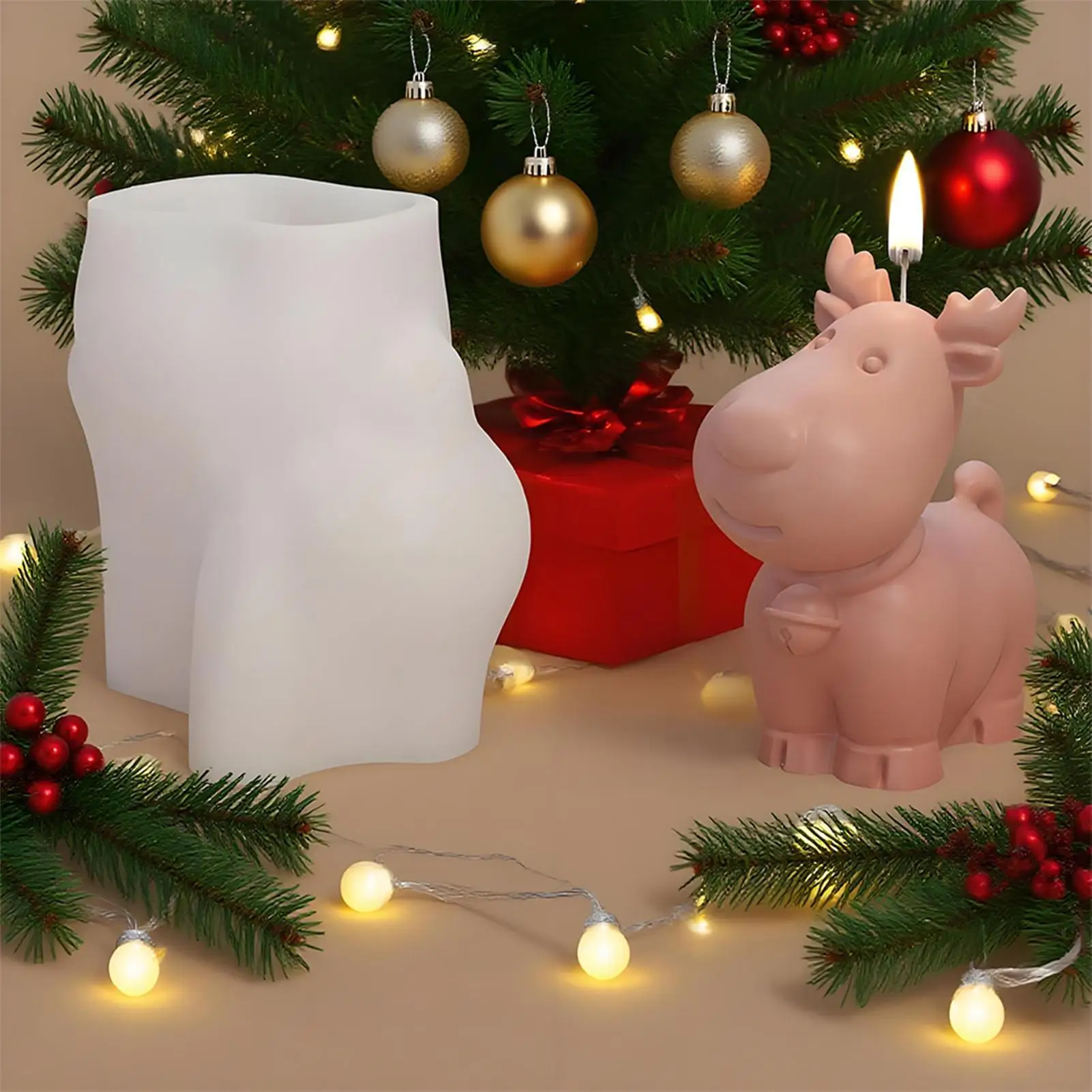 3D Рождественский олень, форма для изготовления свечей для DIY Лось, гипсовый орнамент, ремесло, силиконовые формы из смолы для праздничных украшений
3D Рождественский олень, форма для изготовления свечей для DIY Лось, гипсовый орнамент, ремесло, силиконовые формы из смолы для праздничных украшений