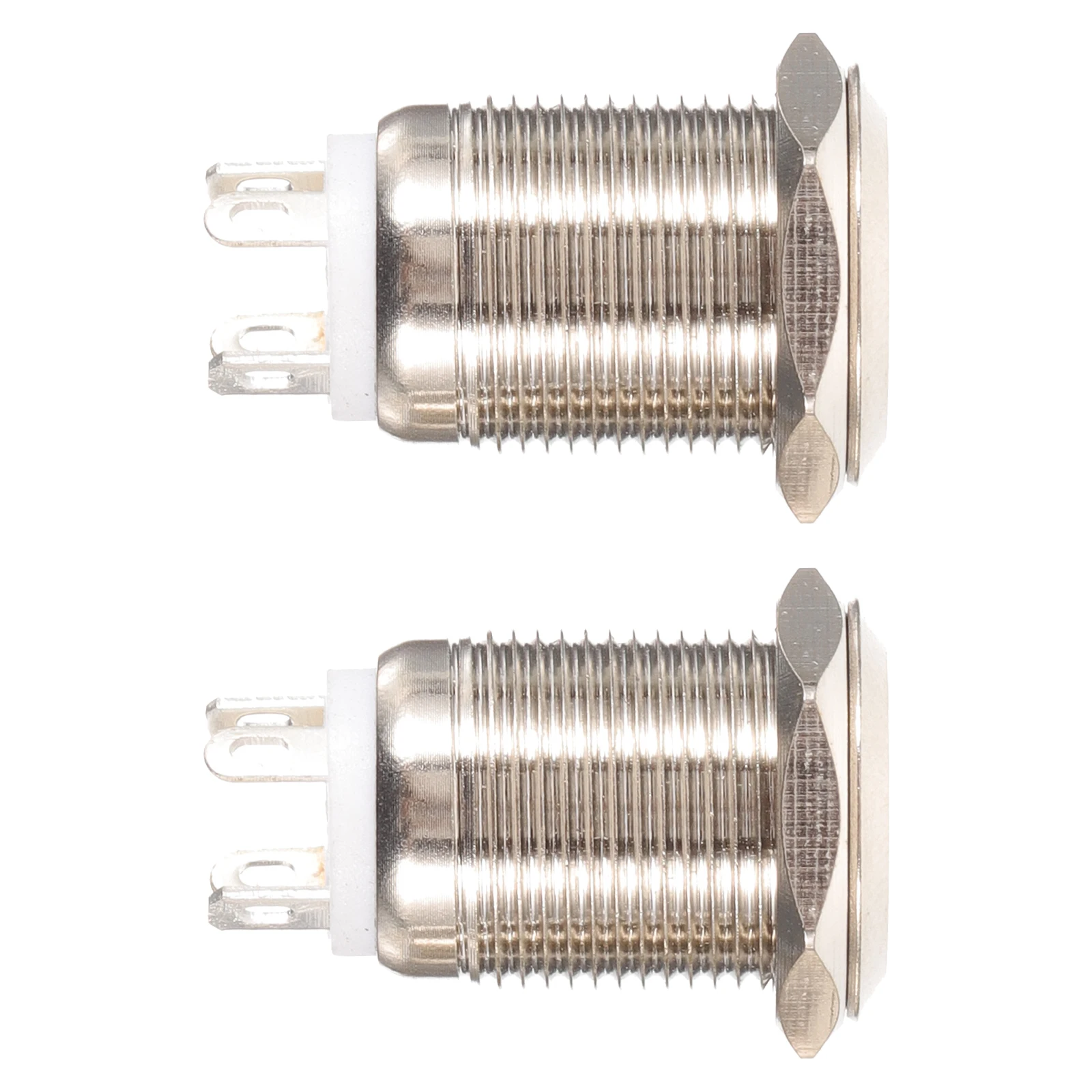 2 Pcs Doorbell Button Round 12mm White Wired Push Chime Mount Metal Garage Apartment Wall Building 
2 Pcs Doorbell Button Round 12mm White Wired Push Chime Mount Metal Garage Apartment Wall Building