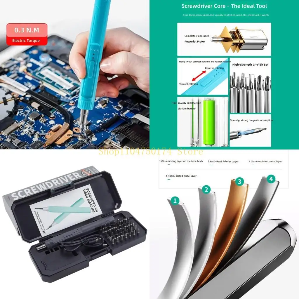 Ergonomic Electric Screwdriver 42 Accessories Suitable For Long Time Use top sale
Ergonomic Electric Screwdriver 42 Accessories Suitable For Long Time Use top sale