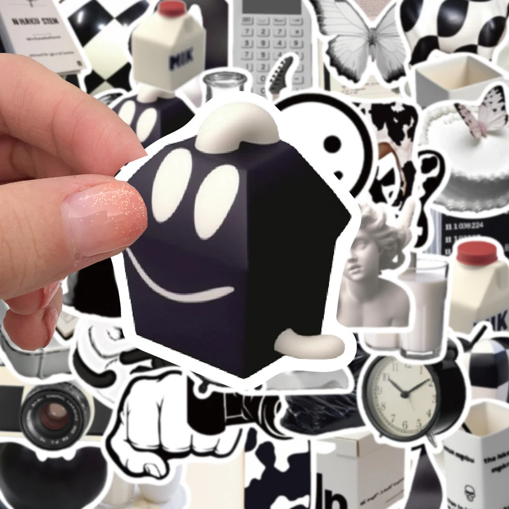 10/30/50pcs Simple INS Style Black White Graffiti Stickers Aesthetic Cartoon Decals DIY Luggage Notebook Phone Cute Sticker Pack
10/30/50pcs Simple INS Style Black White Graffiti Stickers Aesthetic Cartoon Decals DIY Luggage Notebook Phone Cute Sticker Pack
