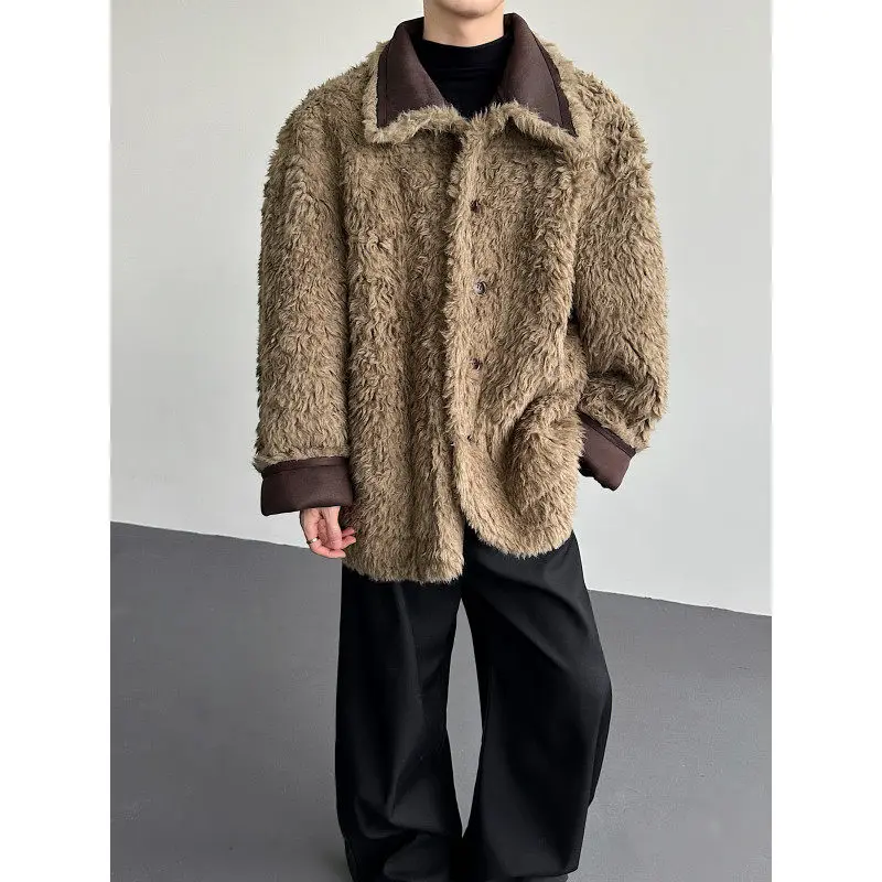 Мужская хлопковая куртка в стиле ретро-американский шик, свободного кроя, теплая, с меховой отделкой и кожаными вставками, с узором «Горный орел», модная городская зимняя куртка
Мужская хлопковая куртка в стиле ретро-американский шик, свободного кроя, теплая, с меховой отделкой и кожаными вставками, с узором «Горный орел», модная городская зимняя куртка