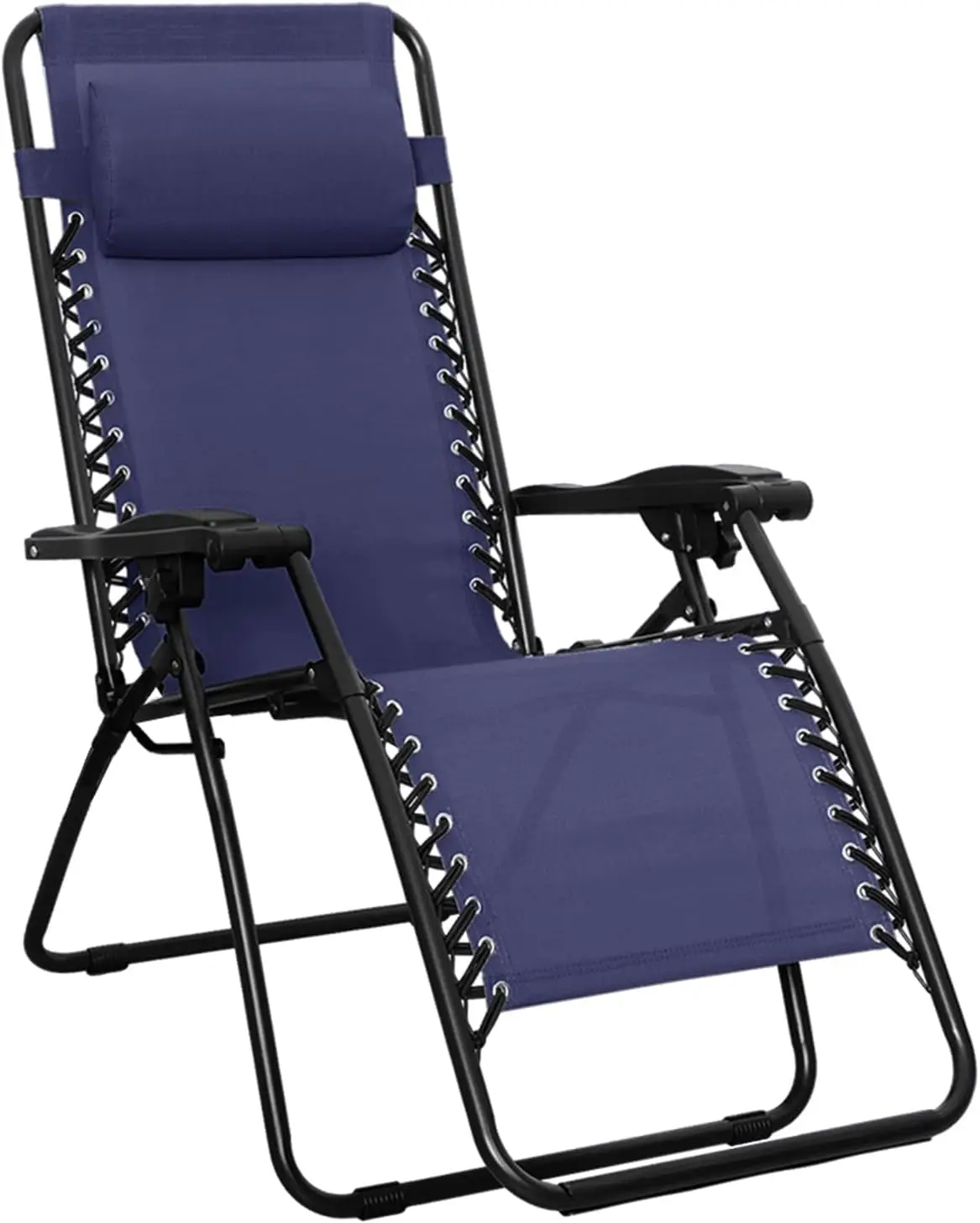Zero Gravity Reclining Lounge Chair with Headrest Pillow, Textilene, Lightweight, Blue, 26"
Zero Gravity Reclining Lounge Chair with Headrest Pillow, Textilene, Lightweight, Blue, 26"