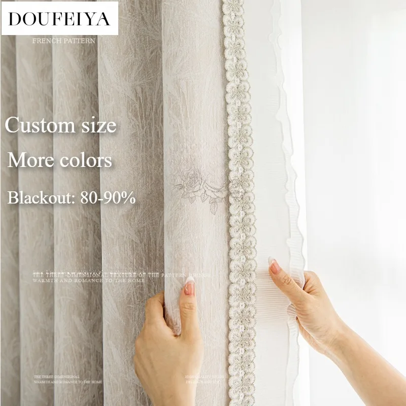 Modern Garden Jacquard Chenille Blackout Curtains for Living Room Bedroom Dining Nature Vertically Decor Custom Size White Tulle
Modern Garden Jacquard Chenille Blackout Curtains for Living Room Bedroom Dining Nature Vertically Decor Custom Size White Tulle