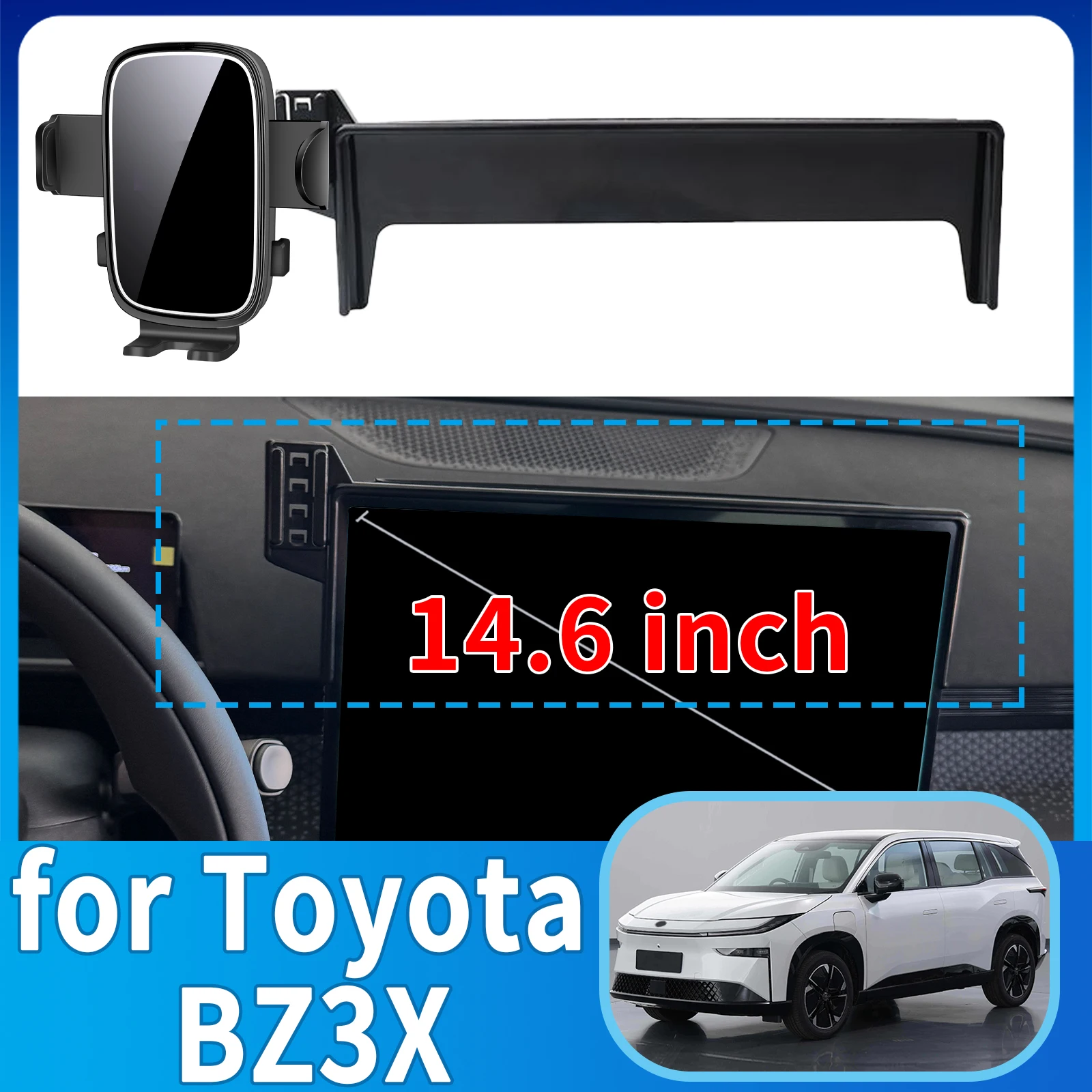 fit for Toyota BZ3X Phone Holder, Dashboard Screen Mount Bracket Easy Installation Car accessoires
fit for Toyota BZ3X Phone Holder, Dashboard Screen Mount Bracket Easy Installation Car accessoires