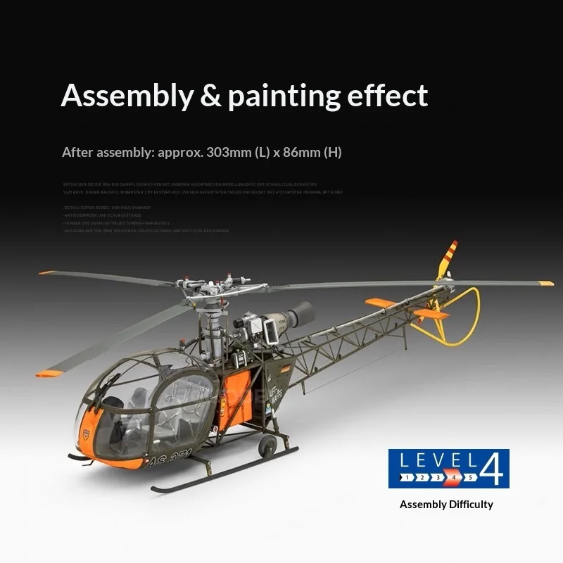 Helicopter Model 1/32 Alouette II Lark Helicopter Toy Building Construction Airplane Model For Kids And Hobbyists
Helicopter Model 1/32 Alouette II Lark Helicopter Toy Building Construction Airplane Model For Kids And Hobbyists