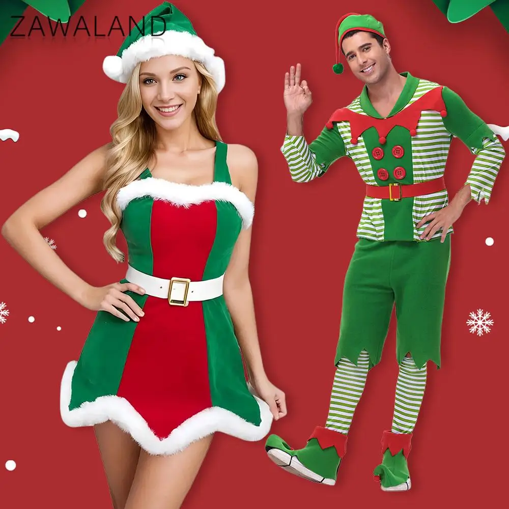Christmas Elf Costume for Women Men Cosplay Santa Claus Christmas Outfits Couple Green Red Xmas Party Stage Fancy Clothes Set
Christmas Elf Costume for Women Men Cosplay Santa Claus Christmas Outfits Couple Green Red Xmas Party Stage Fancy Clothes Set