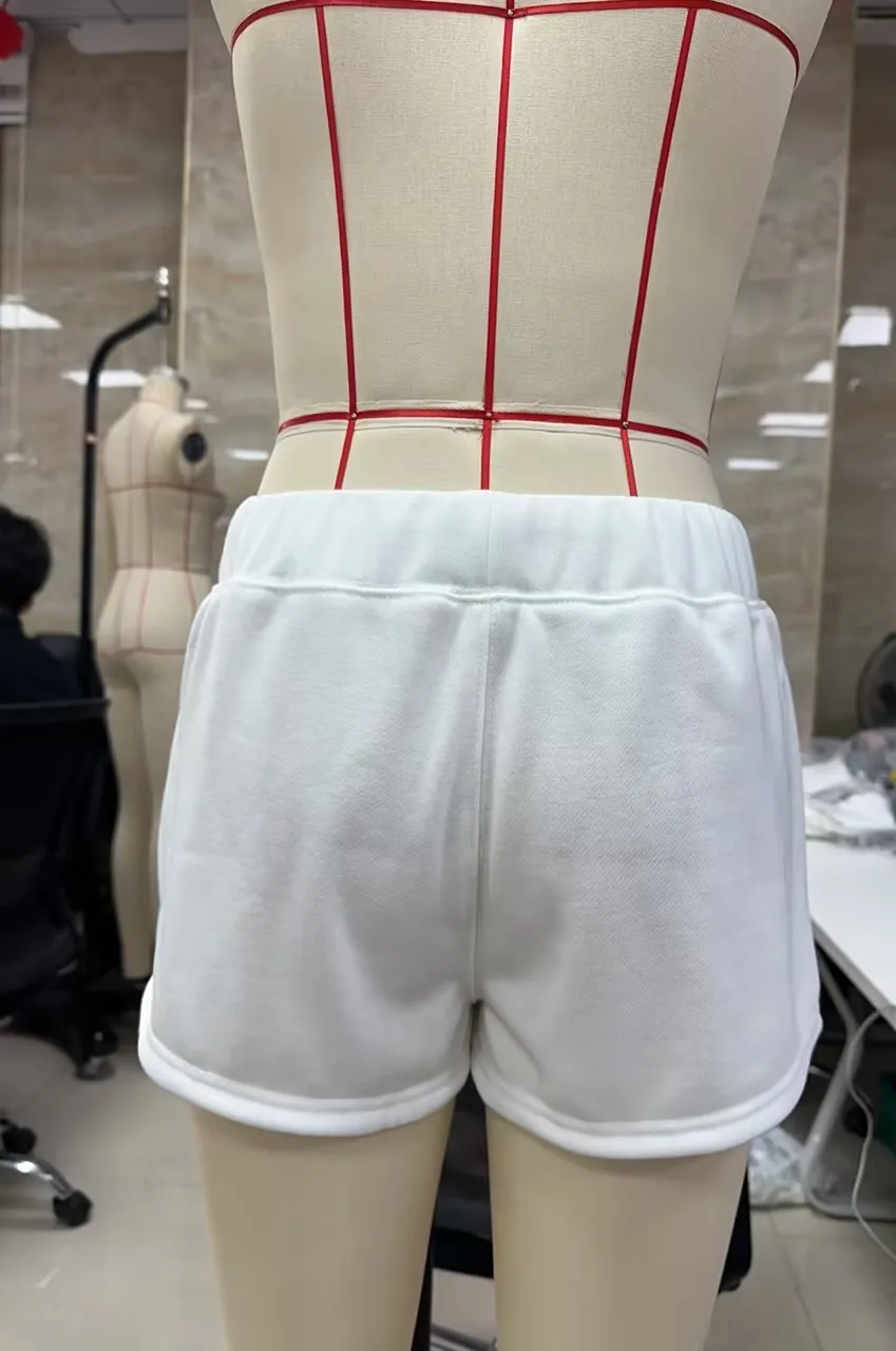 Women Summer Mini Shorts Elegant Solid Color Elastic Waist Drawstring Shorts for Beach Daily Wear
Women Summer Mini Shorts Elegant Solid Color Elastic Waist Drawstring Shorts for Beach Daily Wear