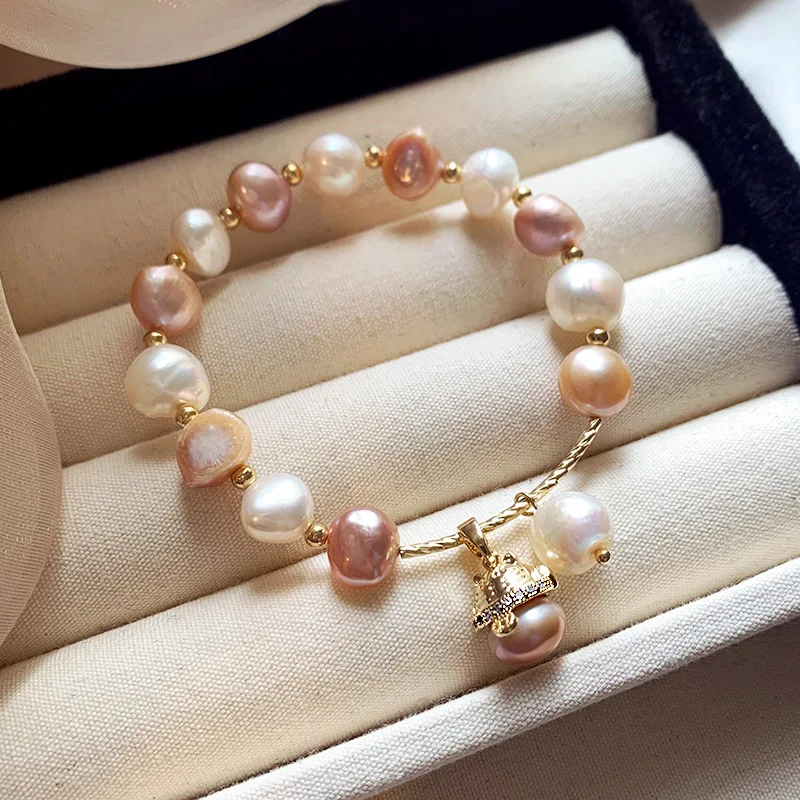 Cat Pendant Irregular Baroque Multicolor Natural Freshwater Pearls Beaded Strand Women's Hand Bracelets Fine Jewelry Accessories
Cat Pendant Irregular Baroque Multicolor Natural Freshwater Pearls Beaded Strand Women's Hand Bracelets Fine Jewelry Accessories