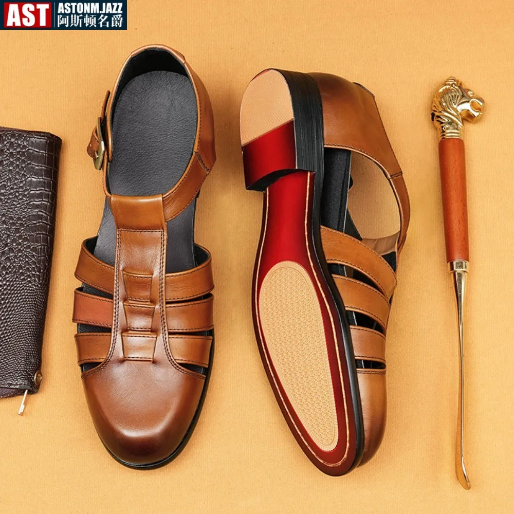 Summer Men's Sandals Leather Dress Shoes Outdoor Soft Pointed Formal Men Wedding Sandals Classic Light Slippers Sandals Sneakers
Summer Men's Sandals Leather Dress Shoes Outdoor Soft Pointed Formal Men Wedding Sandals Classic Light Slippers Sandals Sneakers