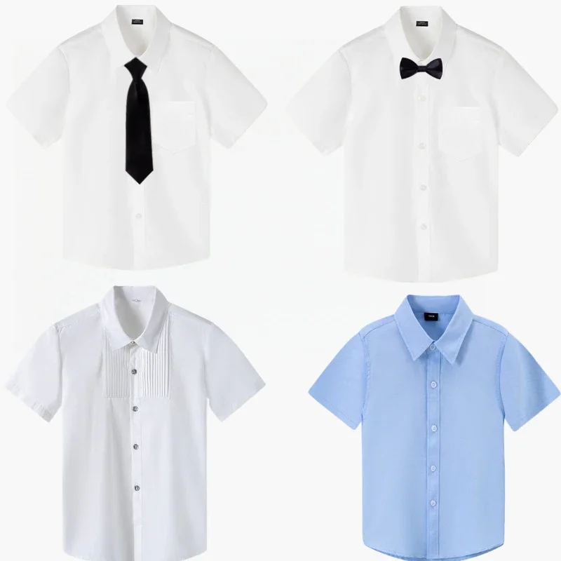 2025 Kids White Shirt Trendy Summer Short Sleeve Cotton Boys Girls Speech Chorus Performance Blouses Tops Teens School Uniform
2025 Kids White Shirt Trendy Summer Short Sleeve Cotton Boys Girls Speech Chorus Performance Blouses Tops Teens School Uniform