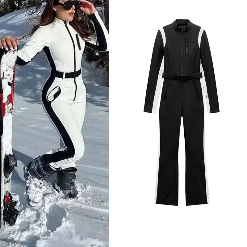 New Autumn Winter Women's Casual Warm Slim Ski Suit Jumpsuit High Waist Long Pants Polyester Fiber Commute Style Straight Cut
New Autumn Winter Women's Casual Warm Slim Ski Suit Jumpsuit High Waist Long Pants Polyester Fiber Commute Style Straight Cut