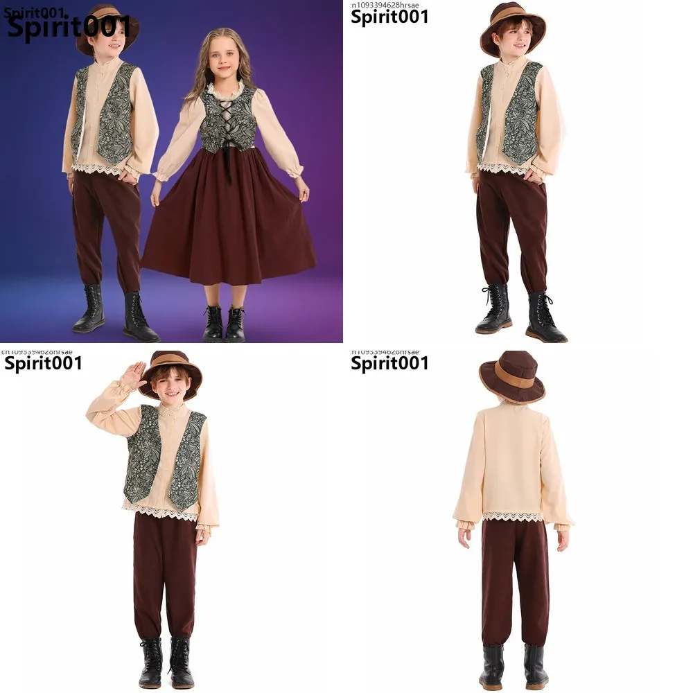 Medieval Cosplay Costume for Kids Boys Girls Carnival Dance Performance Fancy Dress Retro German Holiday Outfit
Medieval Cosplay Costume for Kids Boys Girls Carnival Dance Performance Fancy Dress Retro German Holiday Outfit
