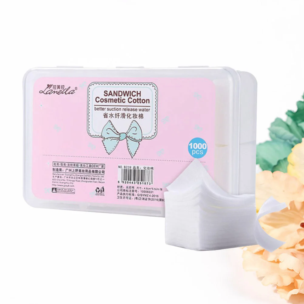 1000pcs Delicate Water-saving Cotton Pad Makeup Disposable Non-woven Pads (White) cotton nail polish
1000pcs Delicate Water-saving Cotton Pad Makeup Disposable Non-woven Pads (White) cotton nail polish