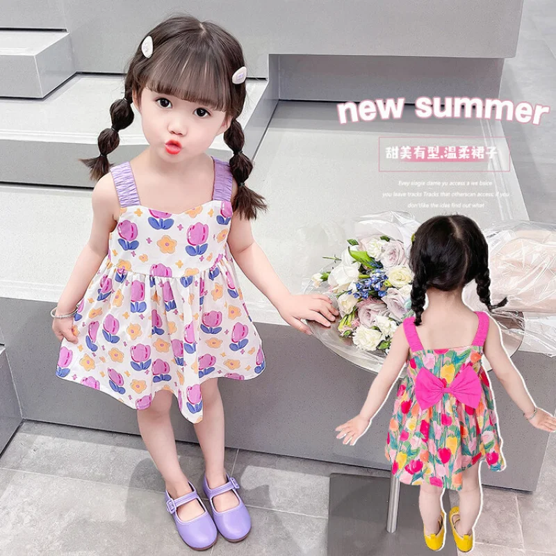 Girls' Summer Dress New Fashionable Style Baby Girl Summer Outfit Children's Summer Dress Strap Dress
Girls' Summer Dress New Fashionable Style Baby Girl Summer Outfit Children's Summer Dress Strap Dress
