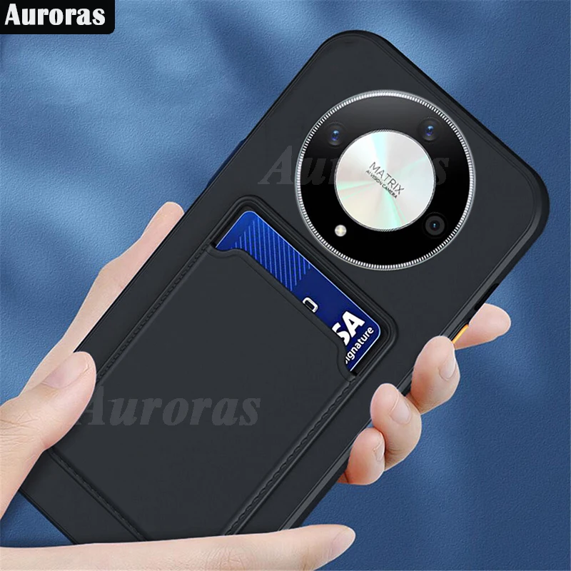 Auroras For Honor X9b Case With Insertable Card Slot Wallet Silicone Soft Shell For Honor X9a X6A X5 Plus Shockproof Back Cover
Auroras For Honor X9b Case With Insertable Card Slot Wallet Silicone Soft Shell For Honor X9a X6A X5 Plus Shockproof Back Cover