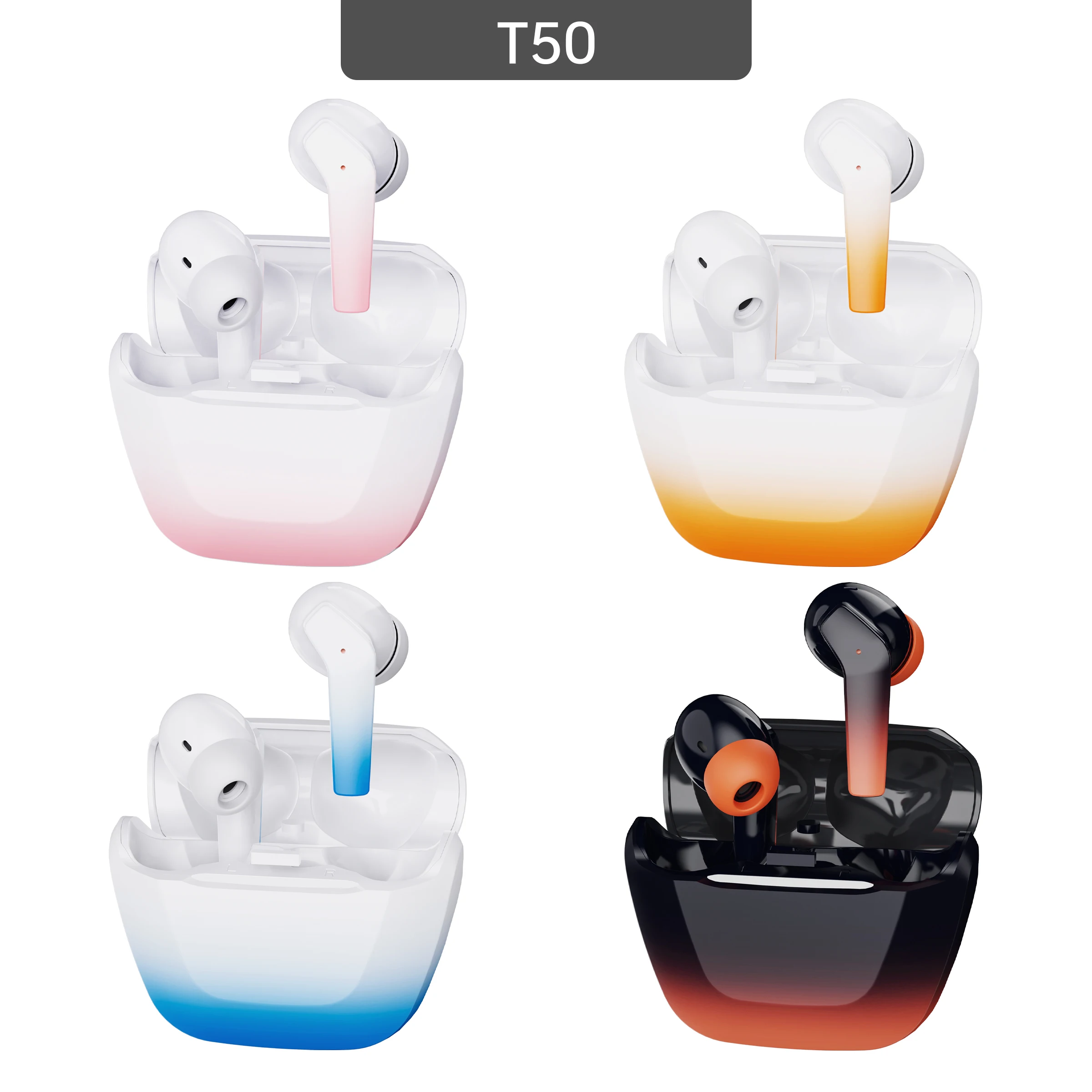 T50 Noise Cancelling TWS Earbuds Oem Cordless Earphone LED Display BT5.3 Portable Mini In-ear Wireless Headphones Earbuds 2024
T50 Noise Cancelling TWS Earbuds Oem Cordless Earphone LED Display BT5.3 Portable Mini In-ear Wireless Headphones Earbuds 2024