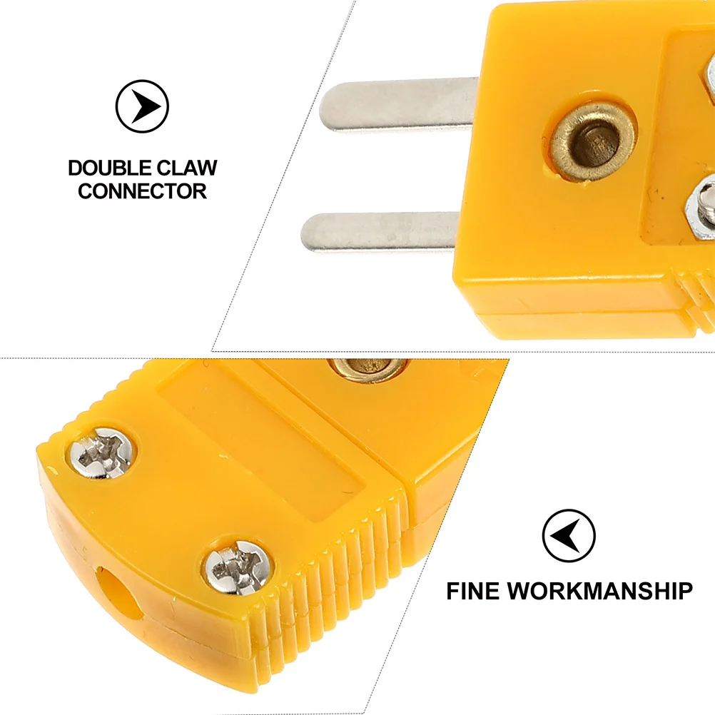 5 Sets K Type Thermocouple Plug Socket Adapters Male Female Connection Replacement Terminal Multimeters Temperature Measurement
5 Sets K Type Thermocouple Plug Socket Adapters Male Female Connection Replacement Terminal Multimeters Temperature Measurement