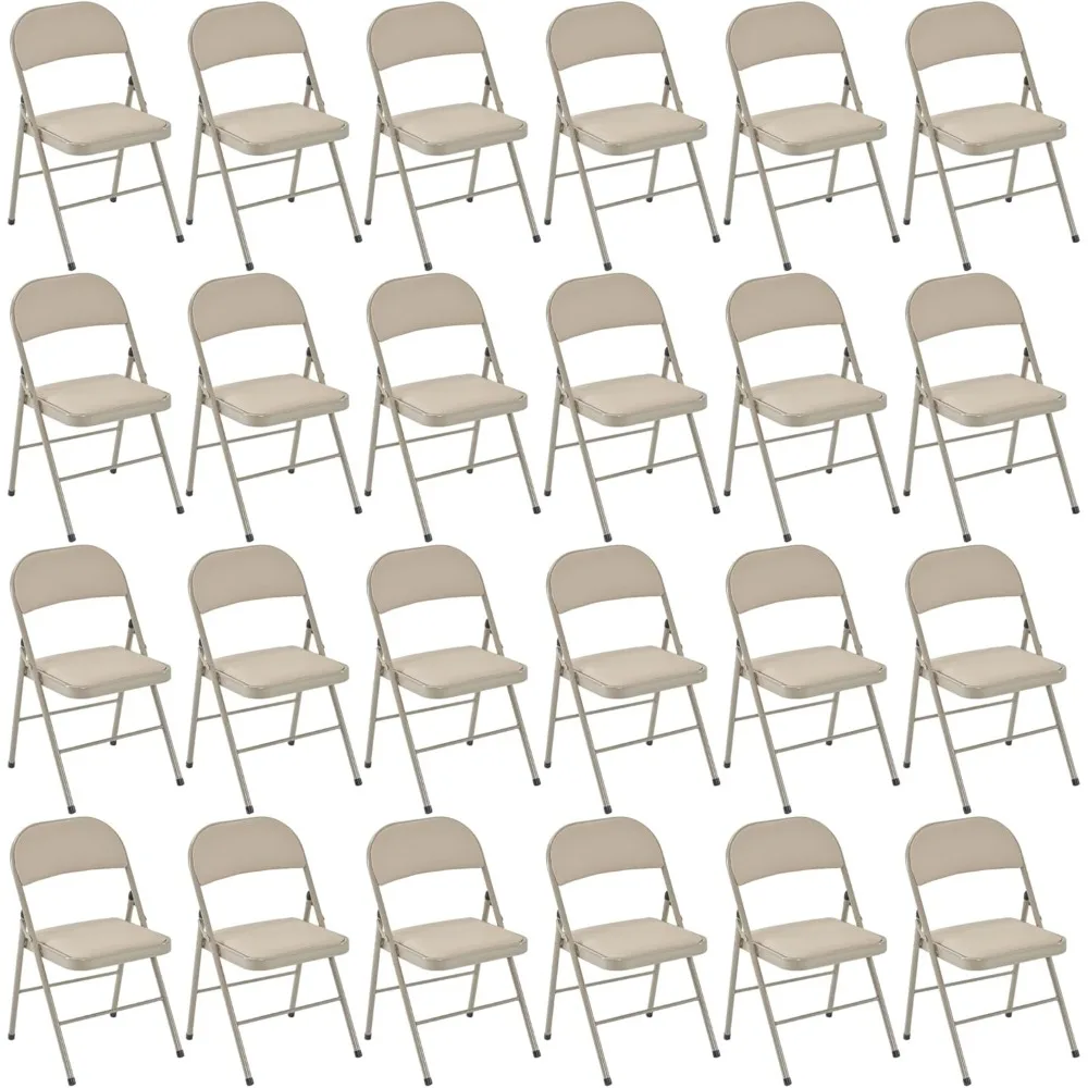 24 Pack Folding Chairs with Padded Cushion and Back for Outdoor Indoor Portable Stackable Commercial Folding Chair with Steel Fr
24 Pack Folding Chairs with Padded Cushion and Back for Outdoor Indoor Portable Stackable Commercial Folding Chair with Steel Fr