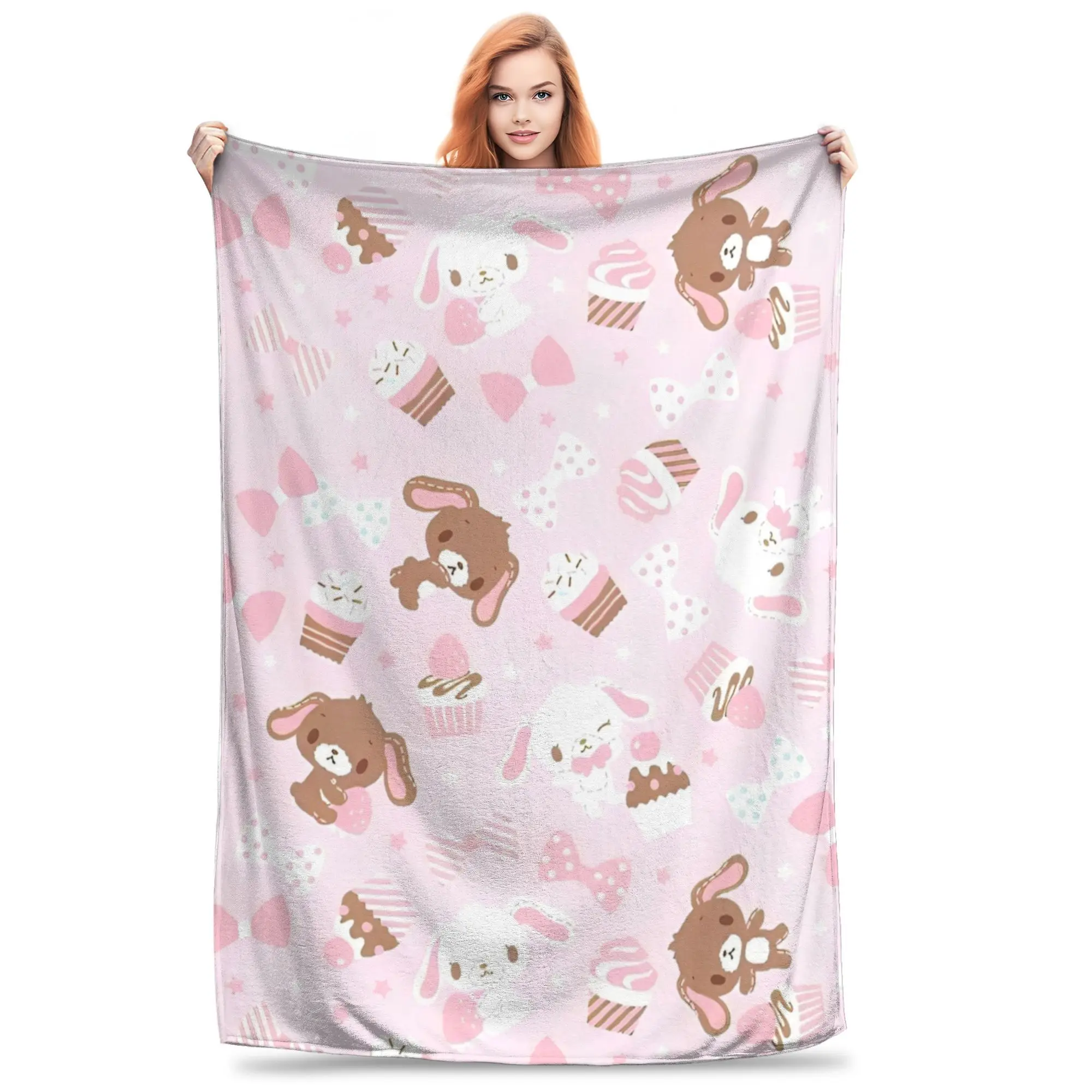 Cartoon Sugarbunnies Knitted Blankets Coral Fleece Plush Super Soft Throw Blanket for Home Couch Bed Rug
Cartoon Sugarbunnies Knitted Blankets Coral Fleece Plush Super Soft Throw Blanket for Home Couch Bed Rug