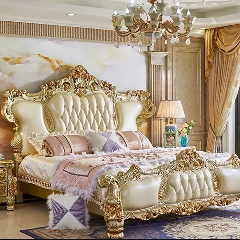 Princess Gold Modern Bed Frame Waterproof Wood Luxury Bedroom Bed Double Full Size Headboards Camas De Dormitorio Home Furniture
Princess Gold Modern Bed Frame Waterproof Wood Luxury Bedroom Bed Double Full Size Headboards Camas De Dormitorio Home Furniture