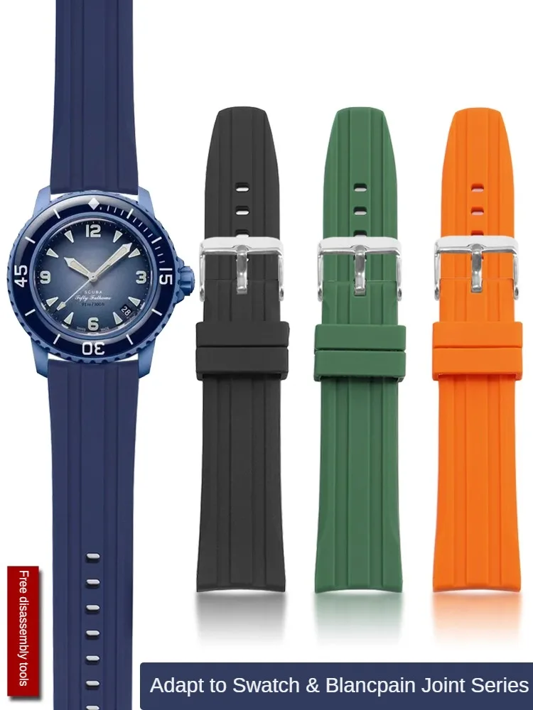 Pai Strap Is Suitable for S-watch Joint Blancpain 50 + Five Oceans Arc Silicone Watch Strap 22
Pai Strap Is Suitable for S-watch Joint Blancpain 50 + Five Oceans Arc Silicone Watch Strap 22