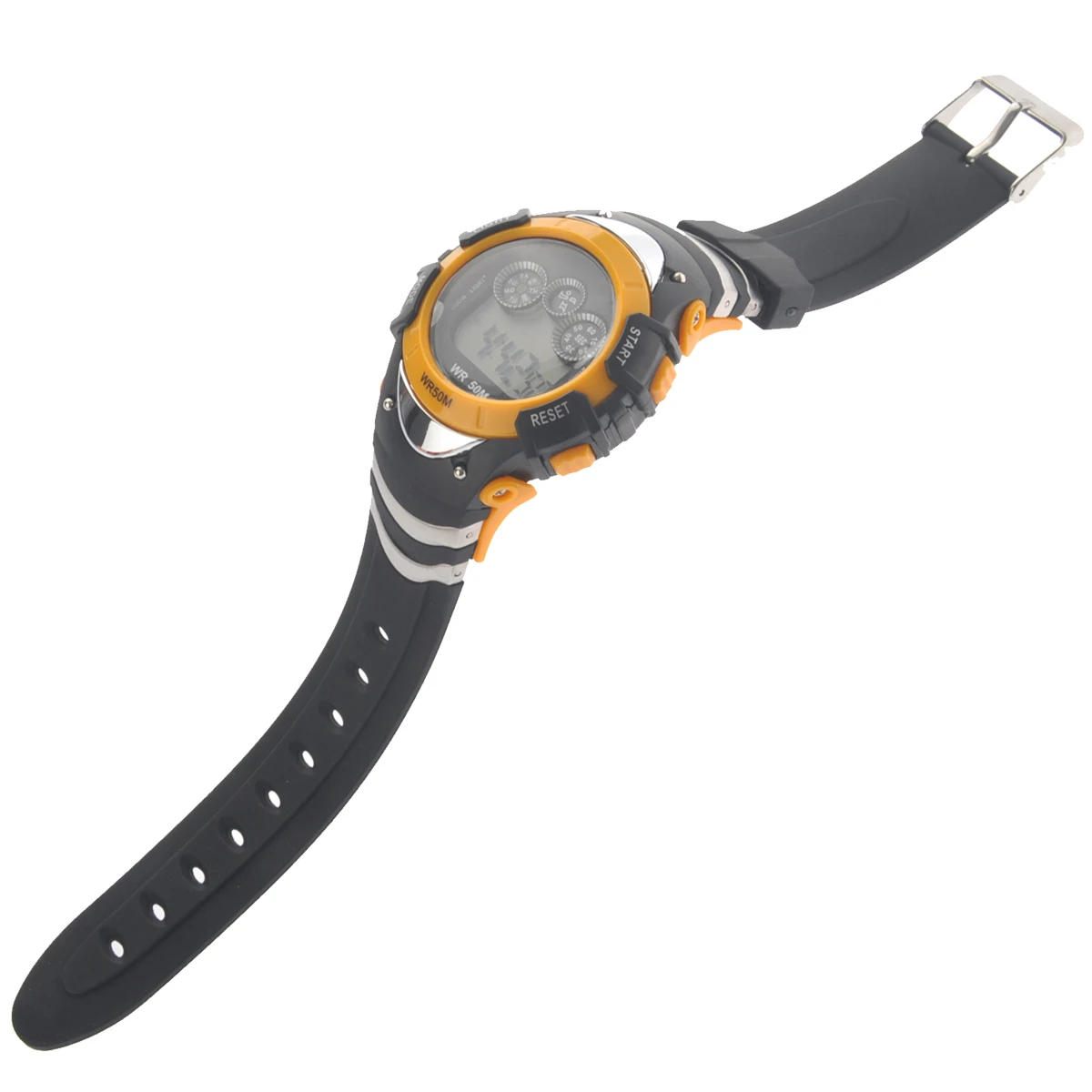 Yellow LED Digital Sports Watch Waterproof Alarm Stopwatch for Kids Alike ALIKE A5106 Rubber Stainless Steel LED Backlight
Yellow LED Digital Sports Watch Waterproof Alarm Stopwatch for Kids Alike ALIKE A5106 Rubber Stainless Steel LED Backlight