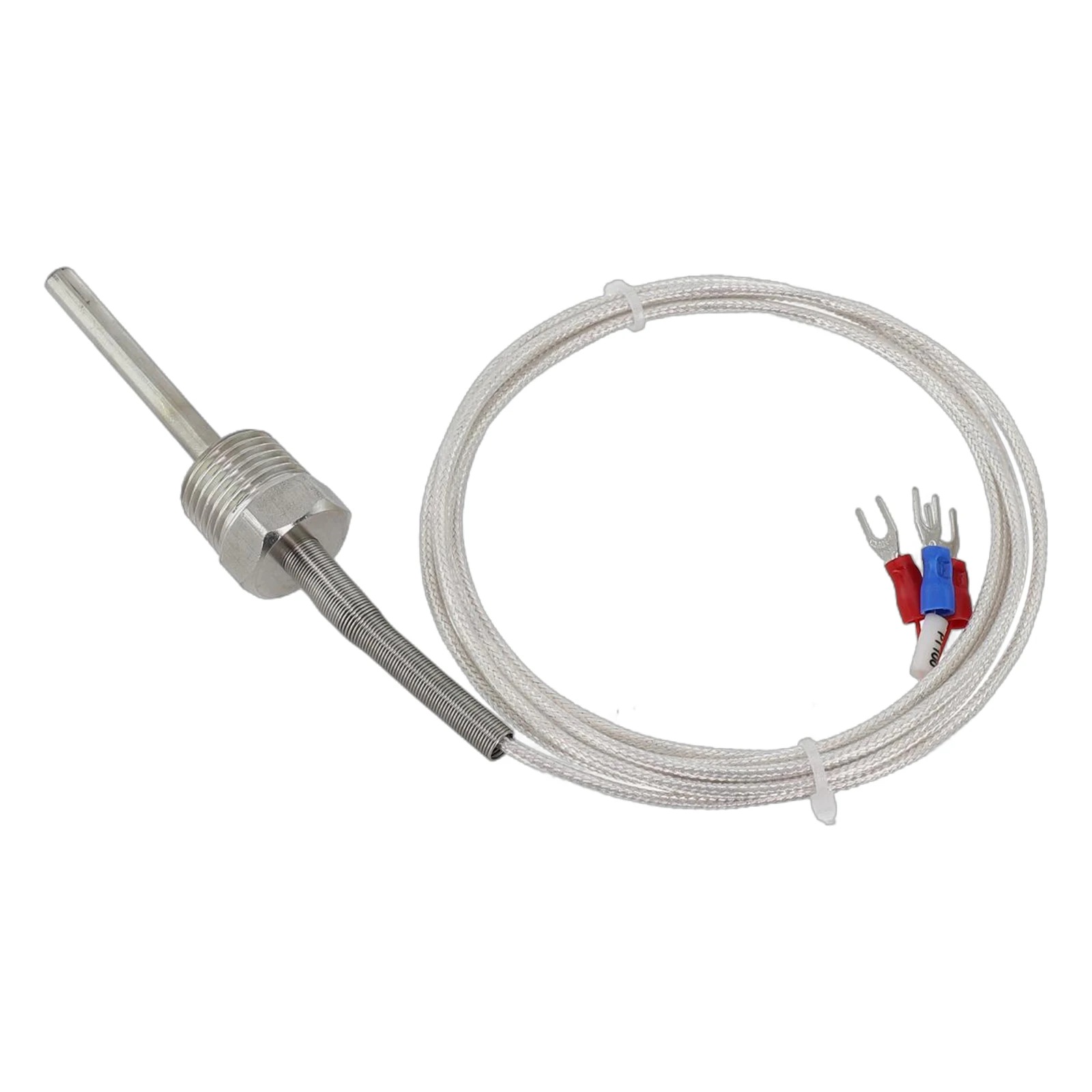 Pt100 Ohm Probe Sensor L 50mm PT NPT 1/2' Thread W/ Insulation Wire Overall Length 2080 Mm 8mm Probe Part Diameter Electrical
Pt100 Ohm Probe Sensor L 50mm PT NPT 1/2' Thread W/ Insulation Wire Overall Length 2080 Mm 8mm Probe Part Diameter Electrical