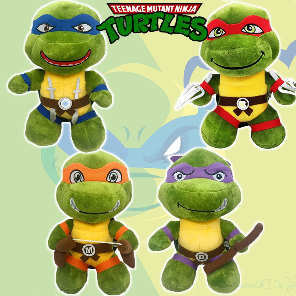 Плюшевые куклы Черепашки-ниндзя, Аниме игра TMNT, Лев, Раф, Майк, Дон, мягкие игрушки-украшения для детей, подарок на день рождения, 26 см
Плюшевые куклы Черепашки-ниндзя, Аниме игра TMNT, Лев, Раф, Майк, Дон, мягкие игрушки-украшения для детей, подарок на день рождения, 26 см