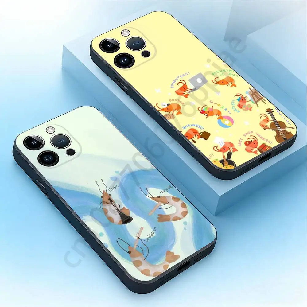 Cartoon Shrimp Phone Case For iPhone 17,16,15,14,13,12,11,XR,Pro,Max,Plus,mini, Silicone Black Cover
Cartoon Shrimp Phone Case For iPhone 17,16,15,14,13,12,11,XR,Pro,Max,Plus,mini, Silicone Black Cover