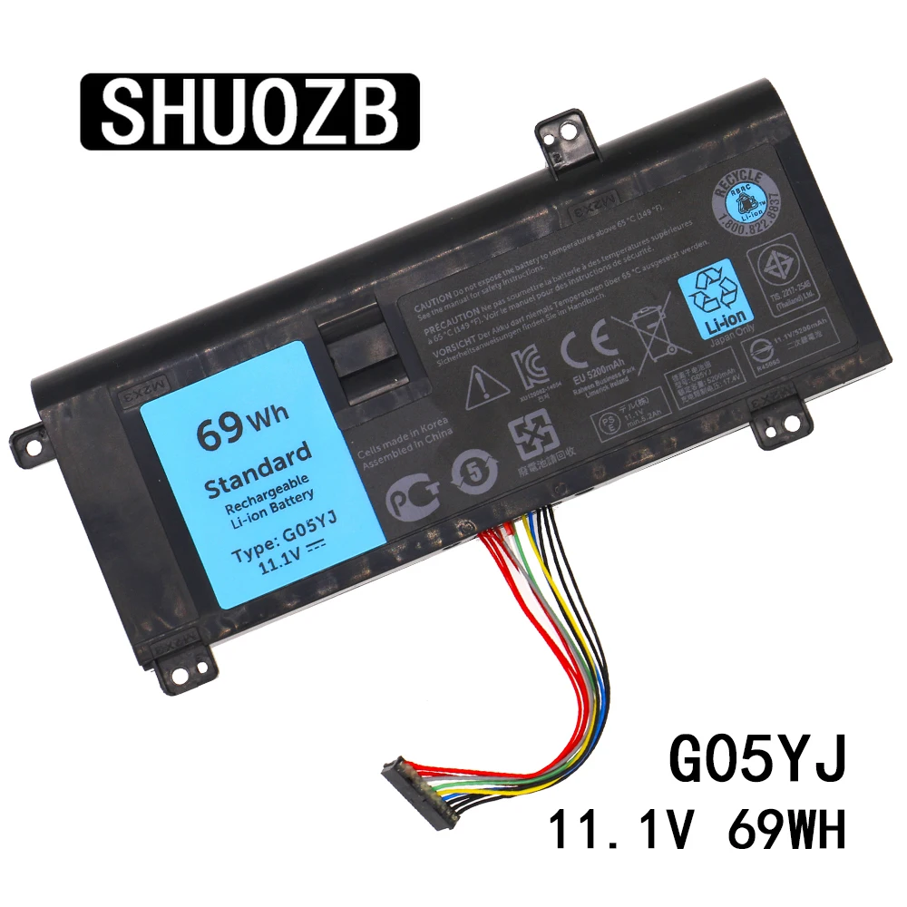 SHUOZB G05YJ 11,1 В 69WH Аккумулятор для ноутбука DELL Alienware 14 A14 M14X R3 R4 0G05YJ Y3PN0 8X70T 14D-1828 14D-2728 14D-4528
SHUOZB G05YJ 11,1 В 69WH Аккумулятор для ноутбука DELL Alienware 14 A14 M14X R3 R4 0G05YJ Y3PN0 8X70T 14D-1828 14D-2728 14D-4528
