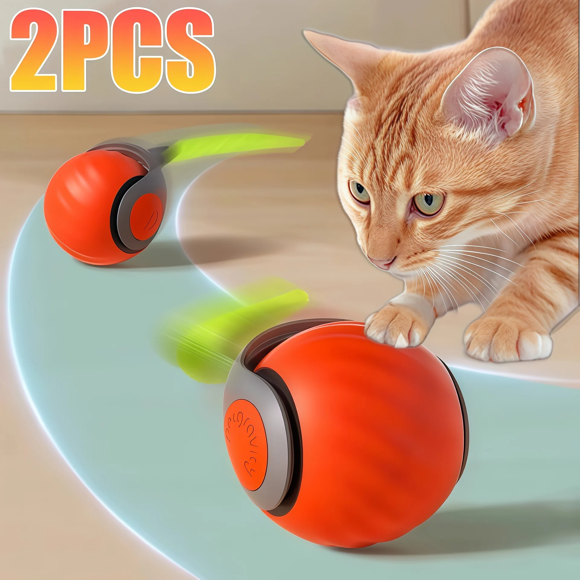 Interactive Cat Toys Ball Automatic Rolling Smart Ball with Faux Tail USB Rechargeable Electric Pet Toy for Teaser and Training
Interactive Cat Toys Ball Automatic Rolling Smart Ball with Faux Tail USB Rechargeable Electric Pet Toy for Teaser and Training