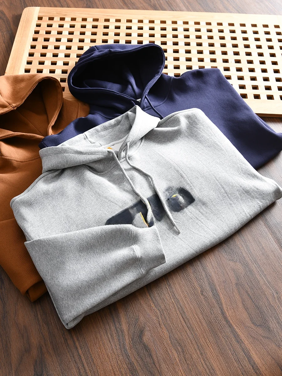 Heavyweight Letter Embroidery Loose Fit Hoodie Casual Men's Autumn Sweatshirt Trendy Comfortable Cotton Polyester Blend
Heavyweight Letter Embroidery Loose Fit Hoodie Casual Men's Autumn Sweatshirt Trendy Comfortable Cotton Polyester Blend