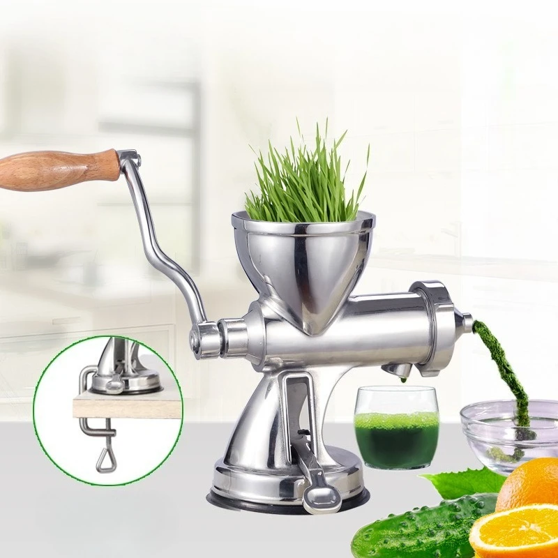 Manual Wheatgrass Juicer Extractor, Stainless Steel Juicer for Wheat Grass Celery Kale Spinach Parsley Pomegranate Apple Grapes
Manual Wheatgrass Juicer Extractor, Stainless Steel Juicer for Wheat Grass Celery Kale Spinach Parsley Pomegranate Apple Grapes