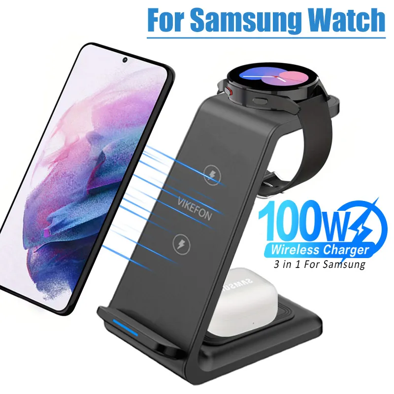 100W 3 in 1 Travel Wireless Charger For Samsung Galaxy S23 Watch 6 pro/5/4/3 Active 1 2 Buds Pro Plus Fast Charging Station
100W 3 in 1 Travel Wireless Charger For Samsung Galaxy S23 Watch 6 pro/5/4/3 Active 1 2 Buds Pro Plus Fast Charging Station